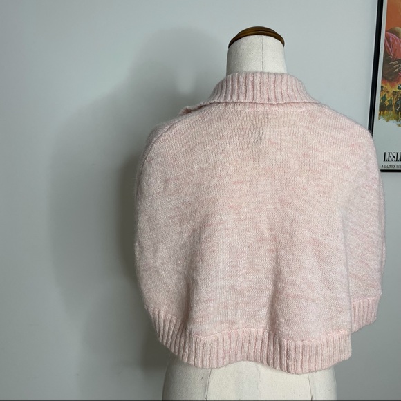 Mimco Pink Knit Cape Size Small S Wool Mohair - Picture 8 of 10